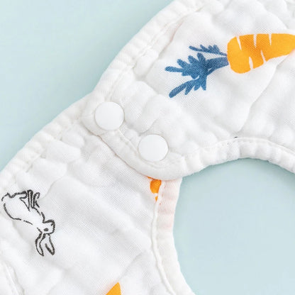 Baby Lätzchen aus Musselin – Weiche Spucktücher mit süßen Motiven