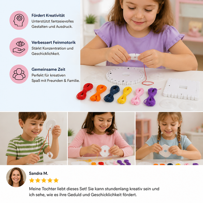 DIY-Kumihimo-Armband-Bastelset für Kinder