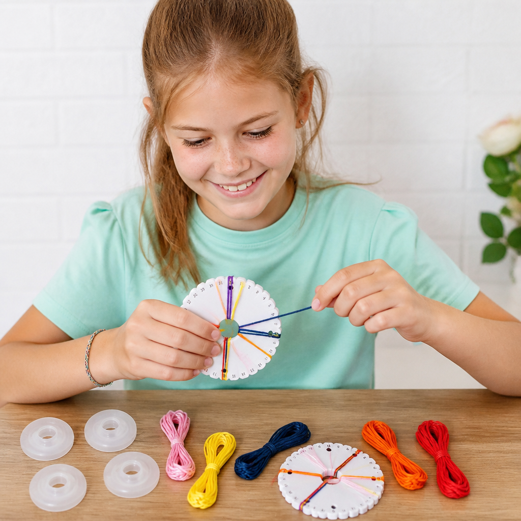 DIY-Kumihimo-Armband-Bastelset für Kinder