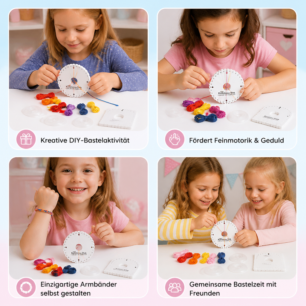 DIY-Kumihimo-Armband-Bastelset für Kinder