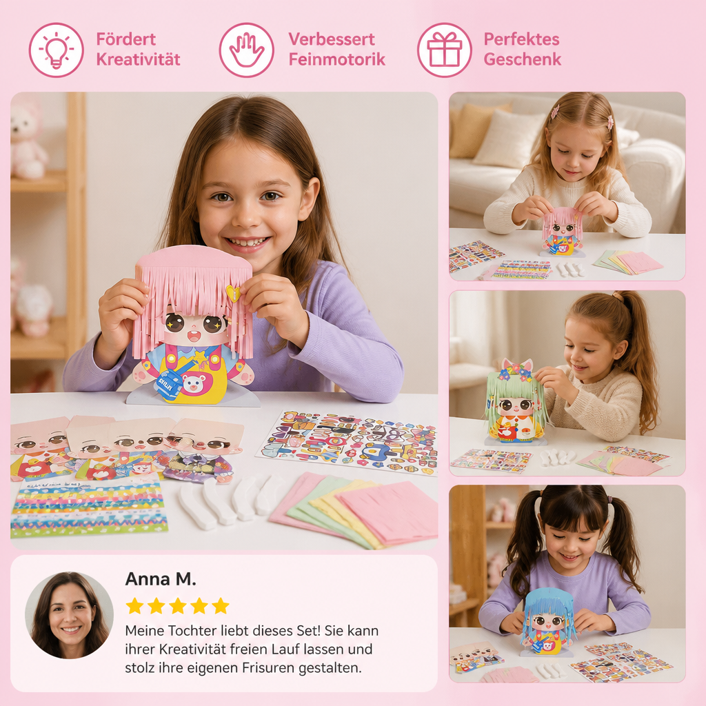 DIY-Friseur-Bastelset für Kinder