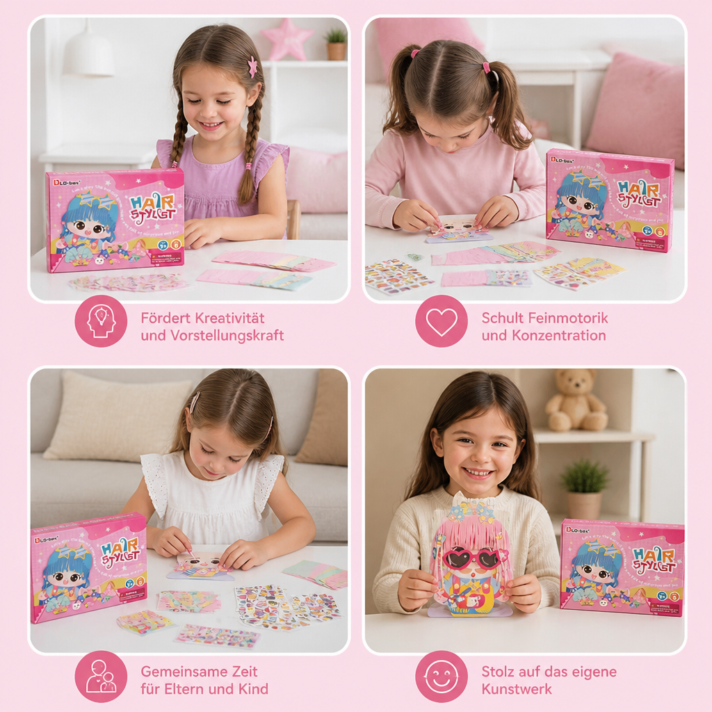 DIY-Friseur-Bastelset für Kinder