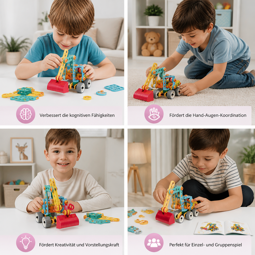 9-in-1 STEM-Bauset für Konstruktionsfahrzeuge