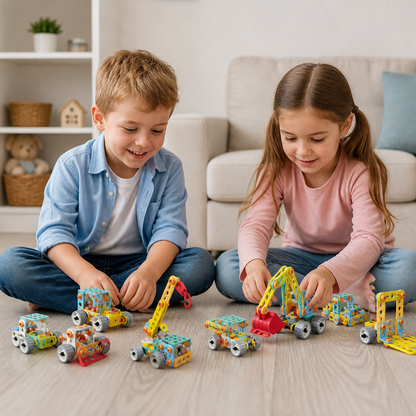 9-in-1 STEM-Bauset für Konstruktionsfahrzeuge