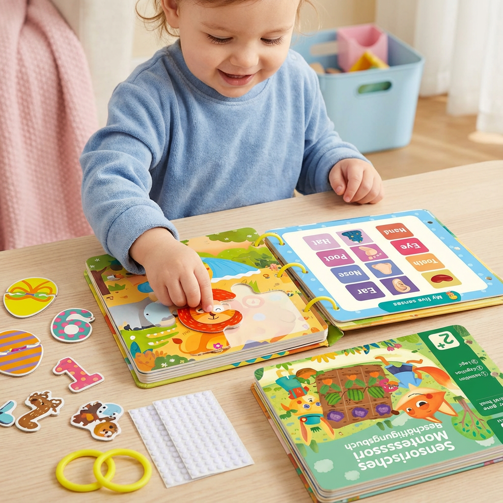 Sensorisches Montessori Beschäftigungsbuch