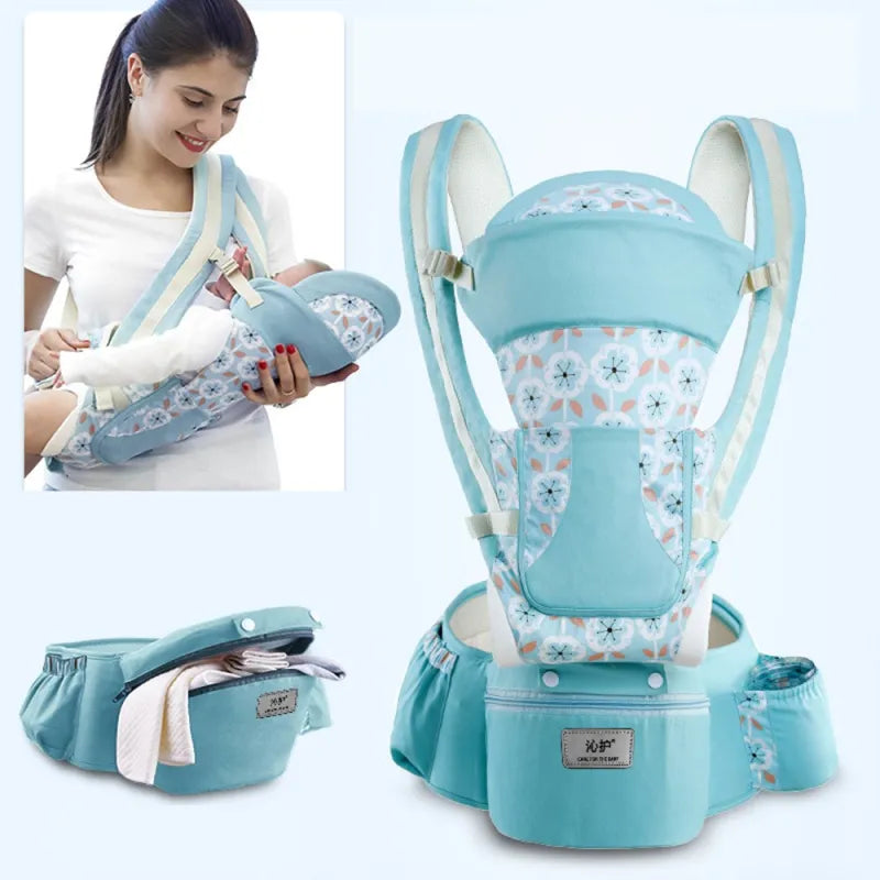 Komfortable Babytrage – Ergonomisches Tragetuch mit Verstaumöglichkeit