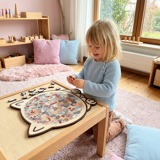 Katzen Puzzle aus Holz