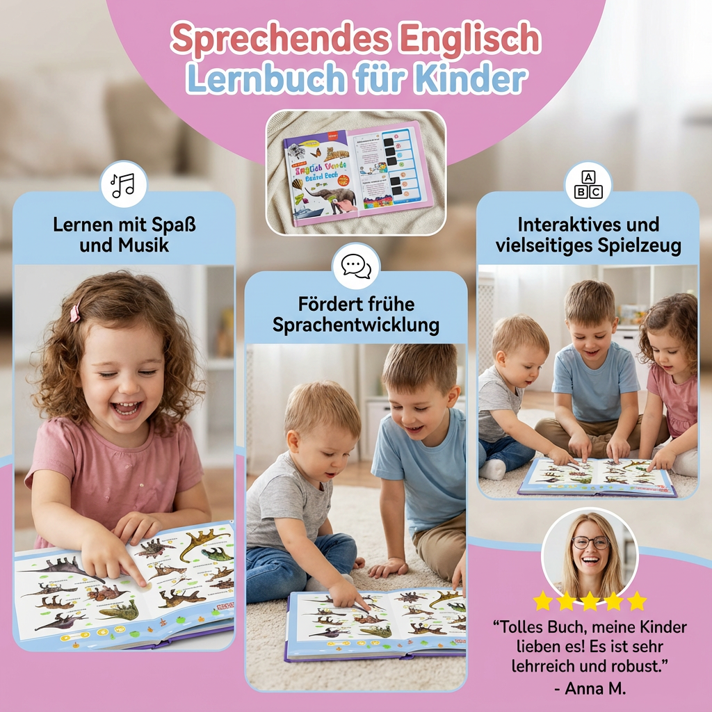 Sprechendes Englisch Lernbuch für Kinder