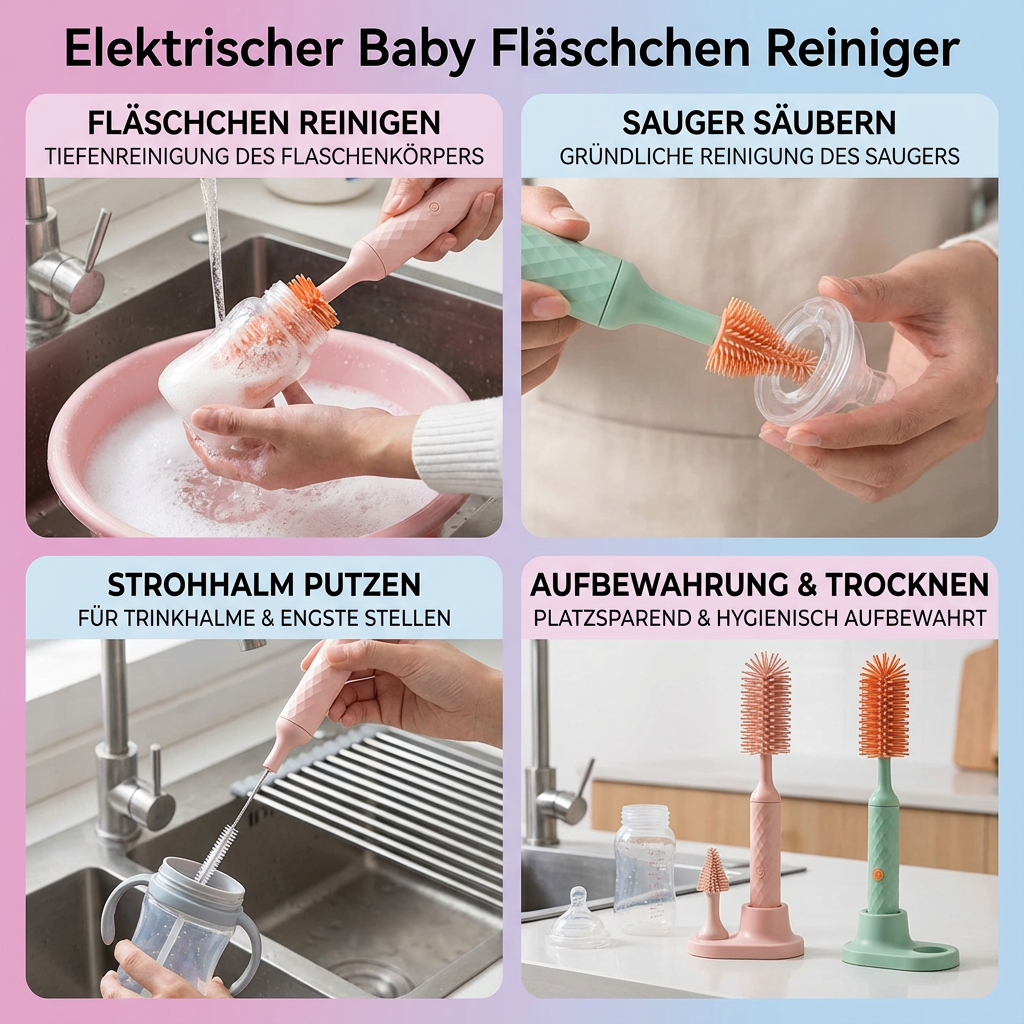 fläschchen aufbewahrung Elektrischer Baby Fläschchen Reiniger – Wolkenschaukel