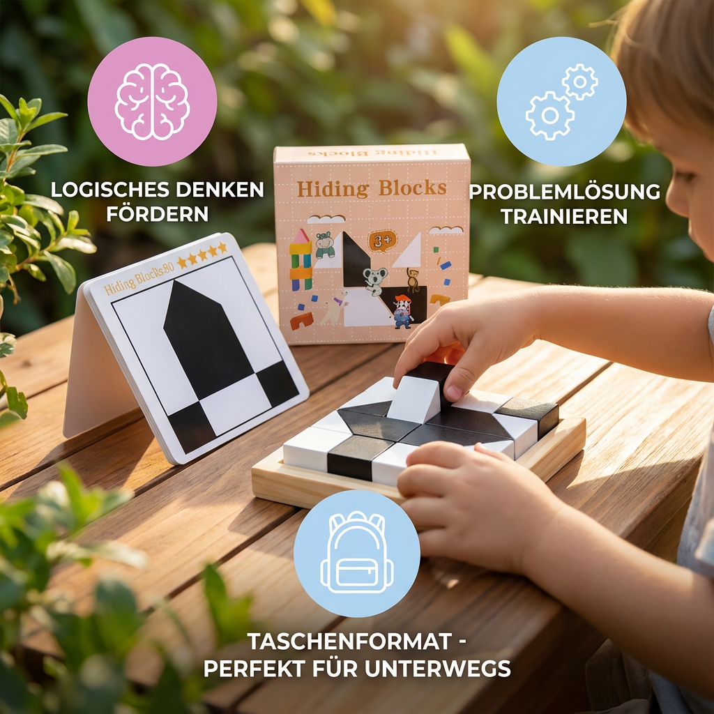 Zweifarbiges Logikrätsel Spiel im Taschenformat