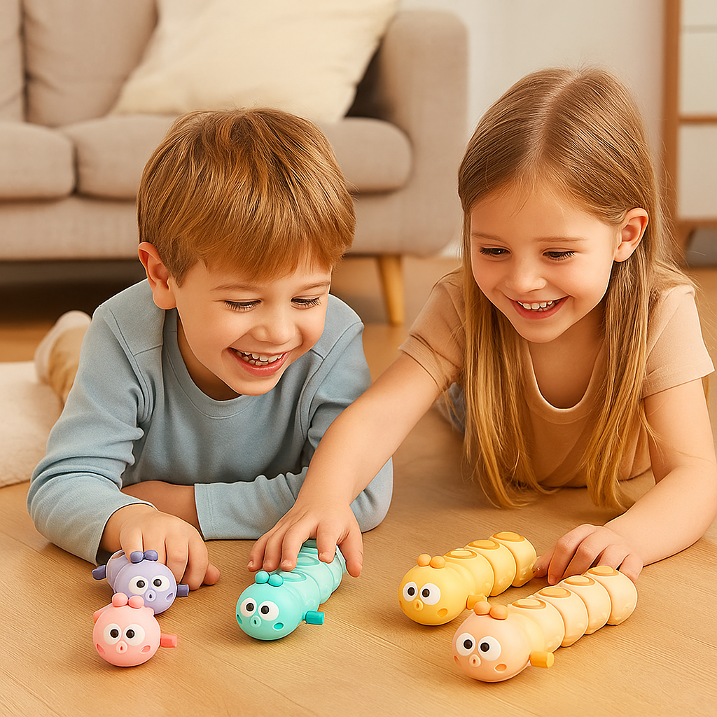Aufziehbare Raupen Kinder Bauchlage und Krabbelspielzeug