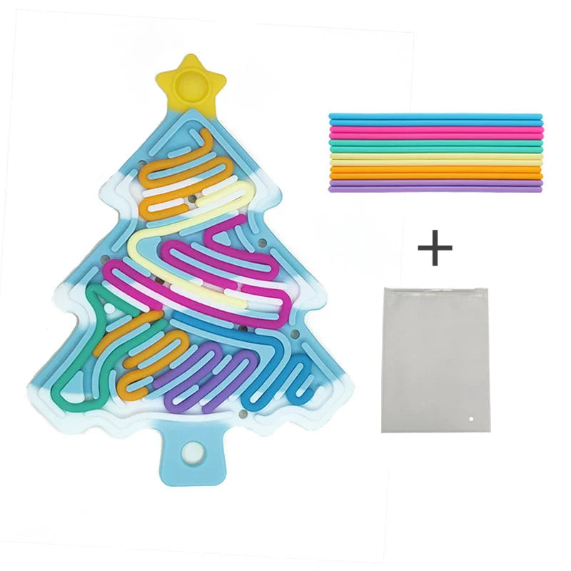 Silikon Stresslöser Weihnachtsbaum – Kompakt und Lustig für die Weihnachtszei