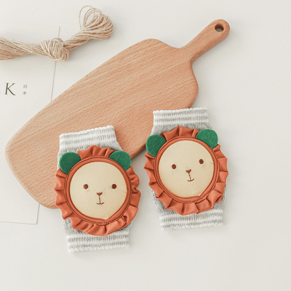 Baby Knieschoner zum Krabbeln – Rutschfeste Kniepolster mit Tiermotiv