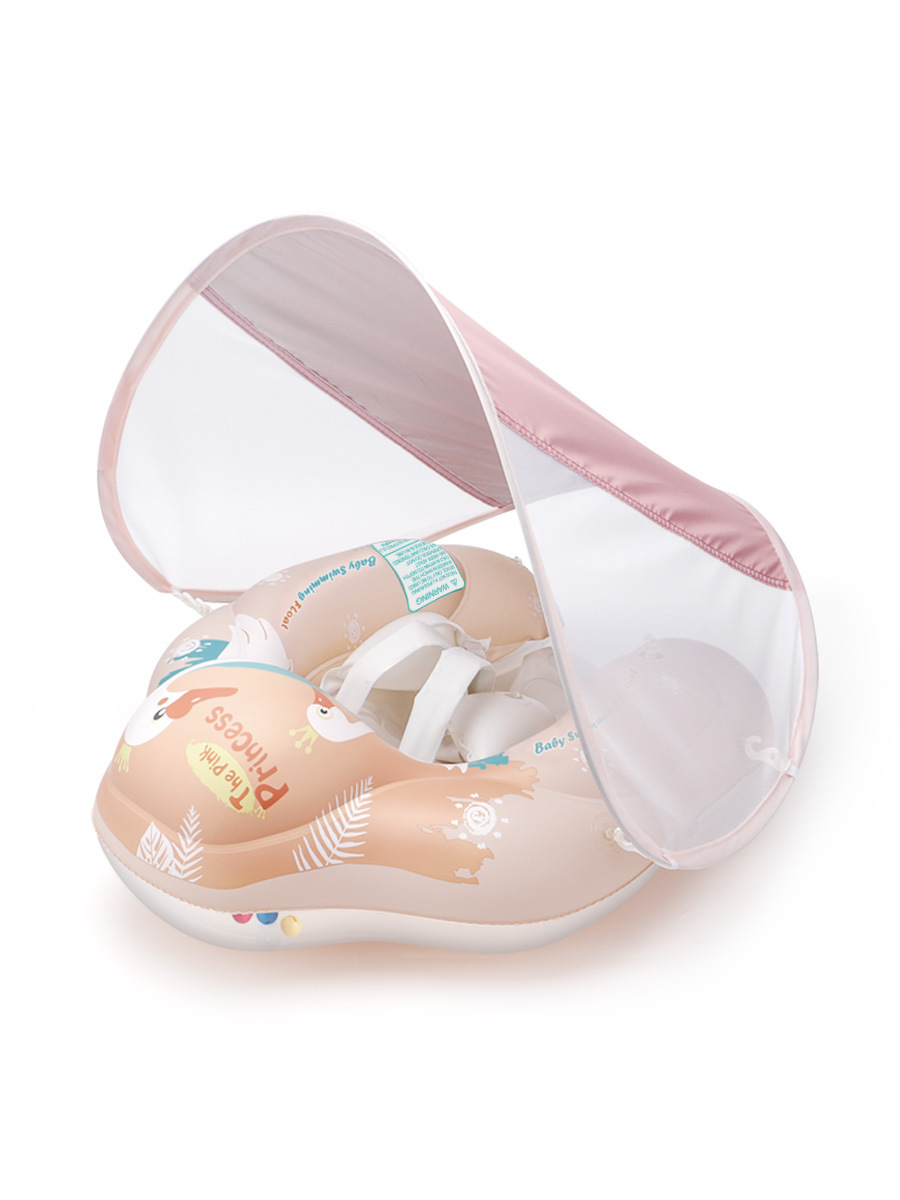 Baby Schwimmring mit Sonnendach – Aufblasbare Schwimmhilfe