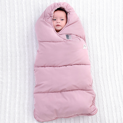 Baby Fußsack für Kinderwagen – Warmer Winter Schlafsack mit Kapuze für Babys