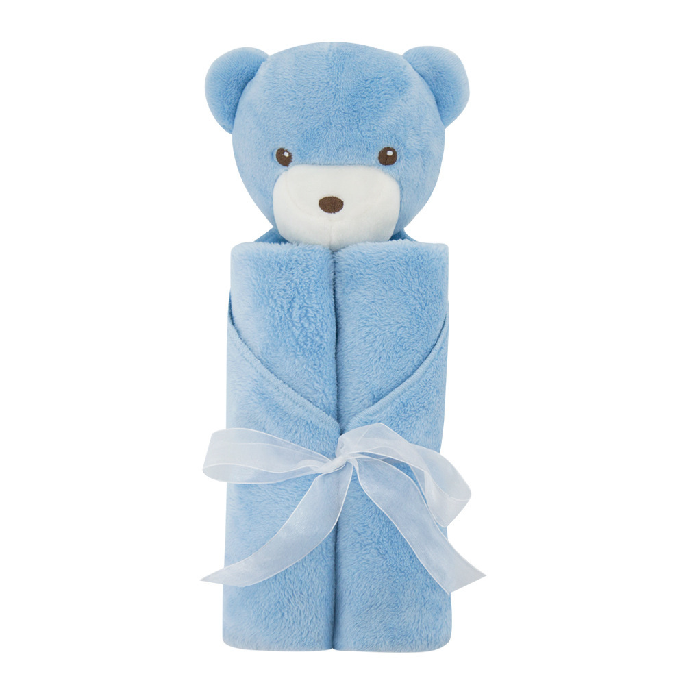 Kuschelige Babydecke mit Hasen-Design – Flauschige Baby Kuscheldecke