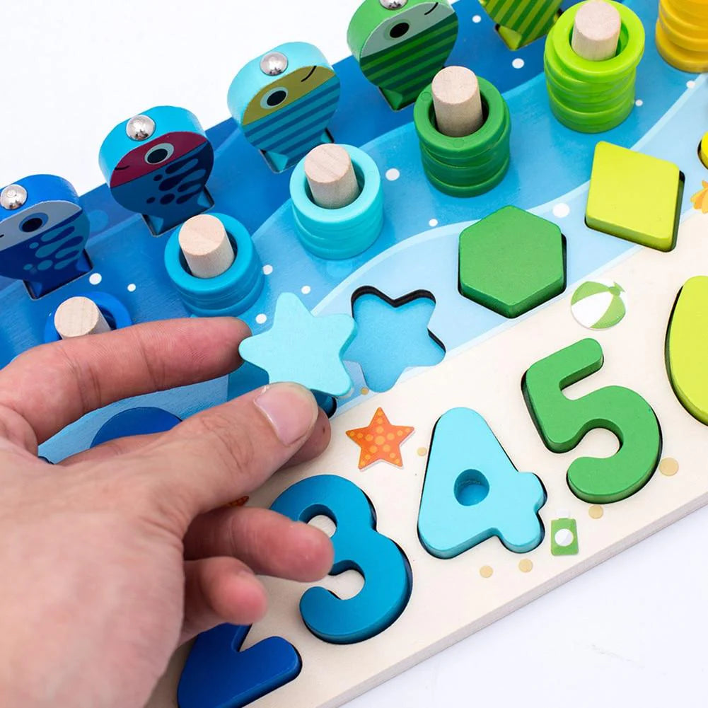 Förderung von Fähigkeiten - Montessori-Holzspielbrett