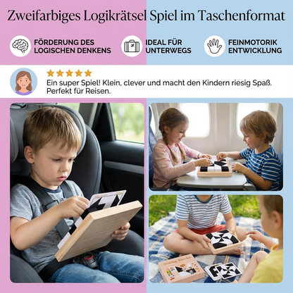Zweifarbiges Logikrätsel Spiel im Taschenformat