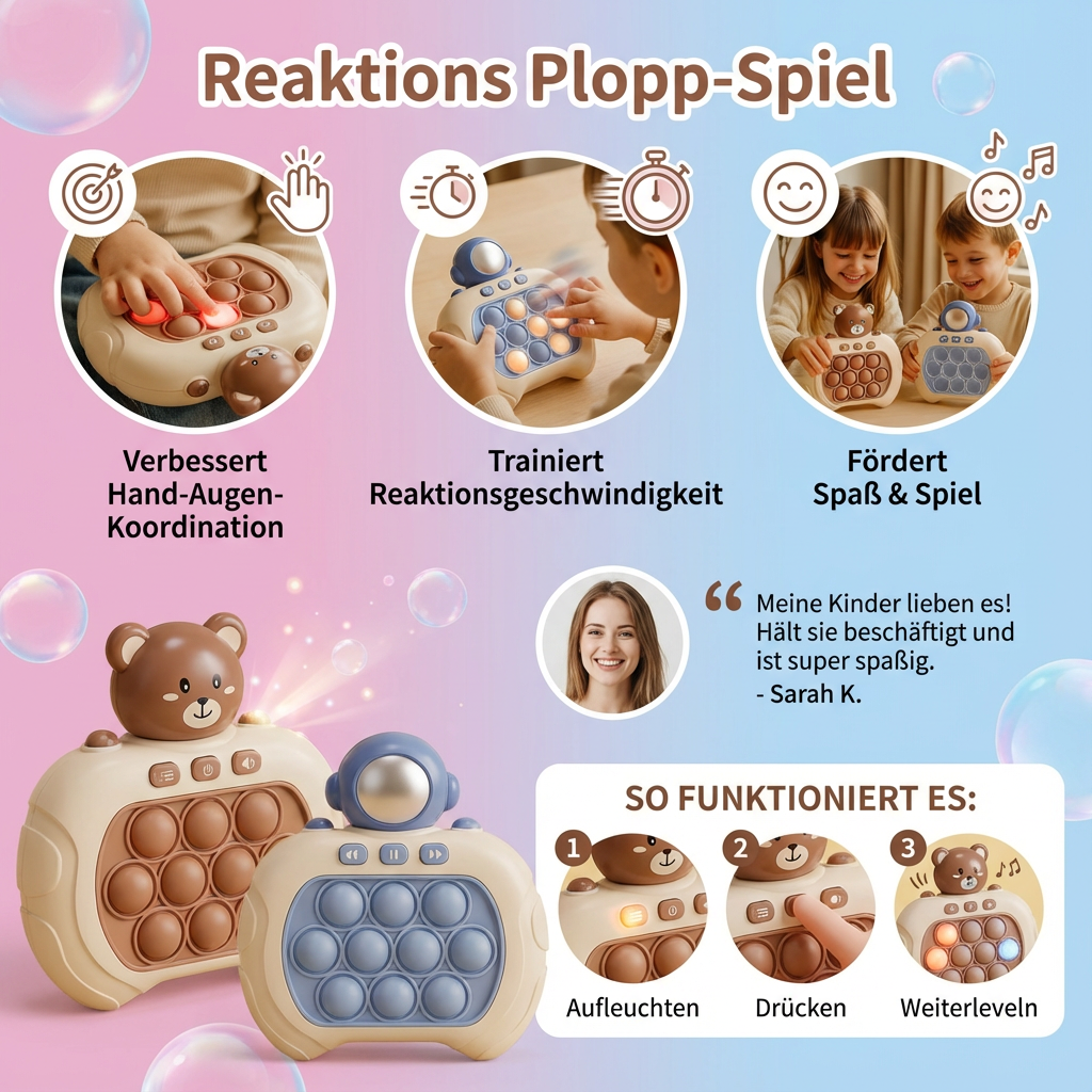Reaktions Plopp-Spiel