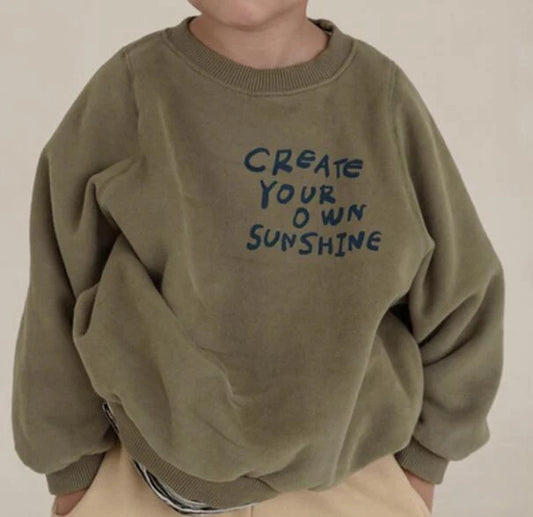 Niedliche Drucke – Warmer Oversize-Pulli für Kinder