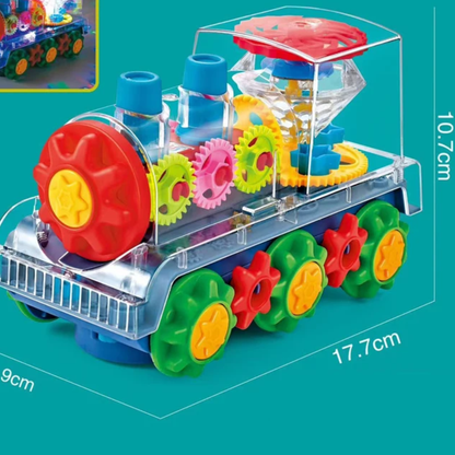 Tanzende und Leuchtende Musik Dampflokomotive