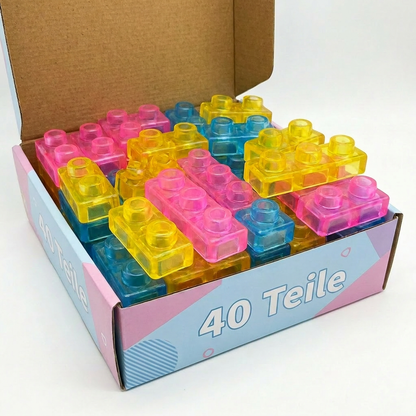 Zauberhafte Gummiblockchen, weiche Bausteine für Kinder