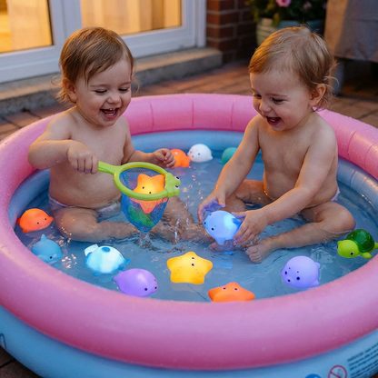 Leuchtende Bade Tierchen