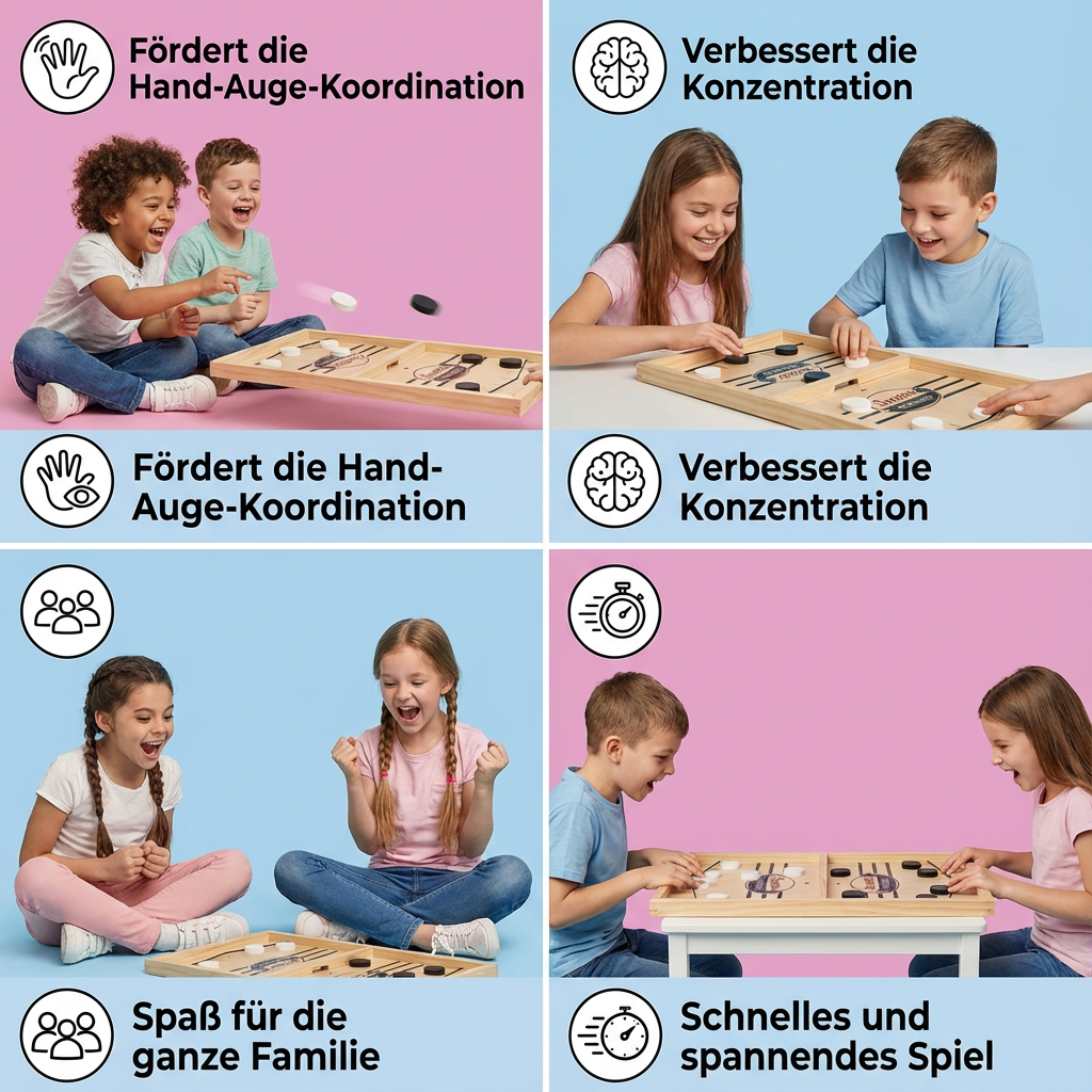 Schleuder Schach Brettspiel aus Holz