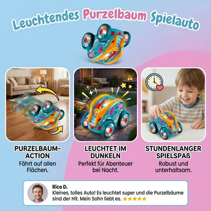 Leuchtendes Purzelbaum Spielauto