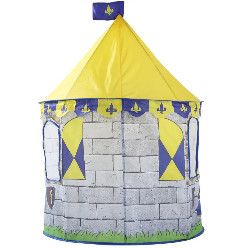 Ritter Spielzelt für Kinder mit Burgdesign und Tragetasche