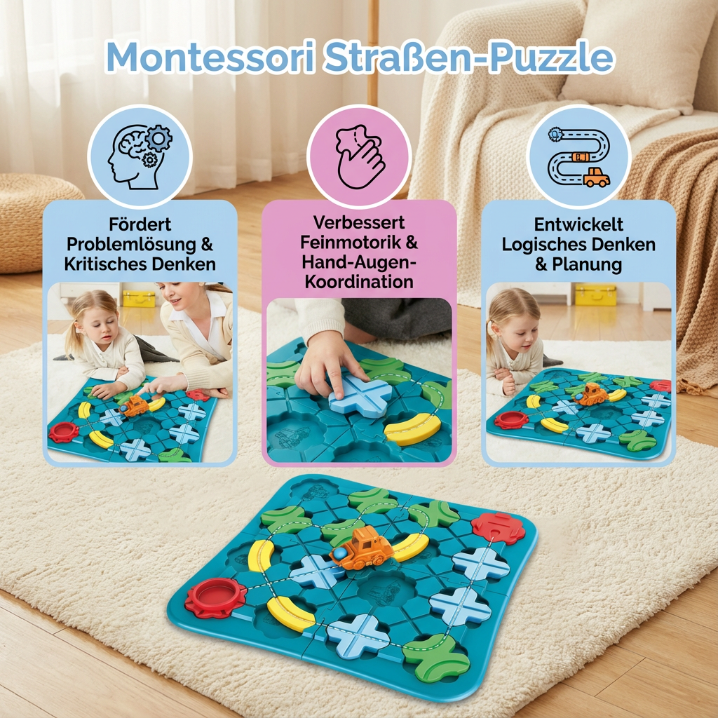 Montessori Straßen-Puzzle
