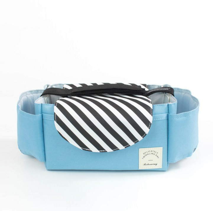 Kinderwagen Organizer Wickeltasche – Kompakte Tasche mit Getränkehalter