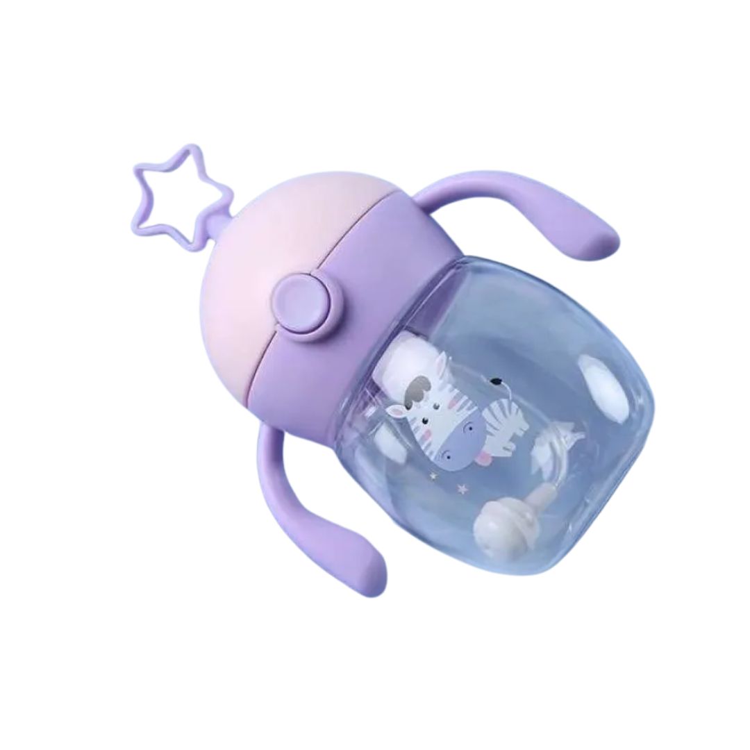 Baby Trinkflasche mit Griff – BPA-frei & Auslaufsicher mit Tiermotiv
