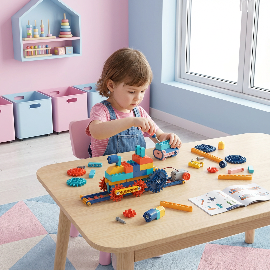 Wissenschaft und Bildungs Spielbausteine mit Motor