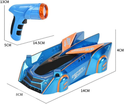 Mit einem Laserstrahl an den Wänden fahren - Ferngesteuertes Fahrzeug