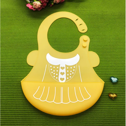 Kinder Lätzchen Set – Bunte Silikon Lätzchen mit Tiermotiven für Babys
