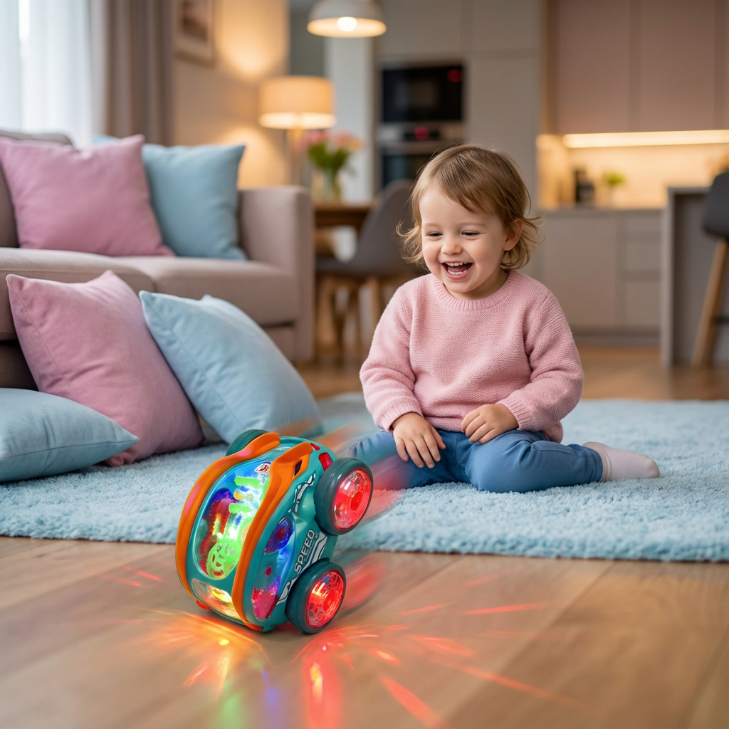 Leuchtendes Purzelbaum Spielauto