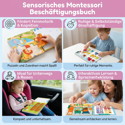 Sensorisches Montessori Beschäftigungsbuch