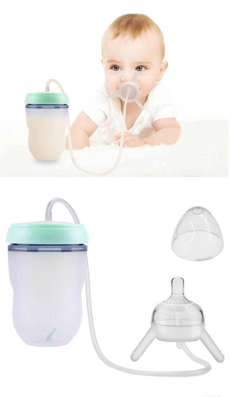 Silicone Baby-Flaschentrainer – Lernflasche für Babys