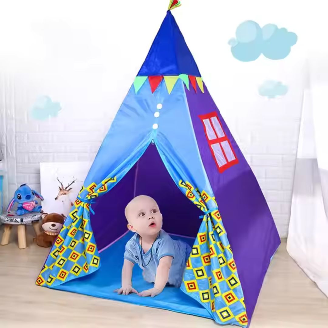 Buntes Kinderzelt - Indoor-Spielzelt für kreatives Spielen