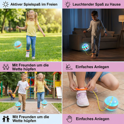 LED Knöchel Hüpfball – Interaktives Spring-Spielzeug für Kinder