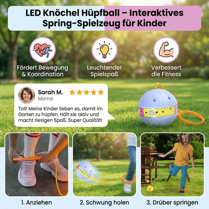 LED Knöchel Hüpfball – Interaktives Spring-Spielzeug für Kinder