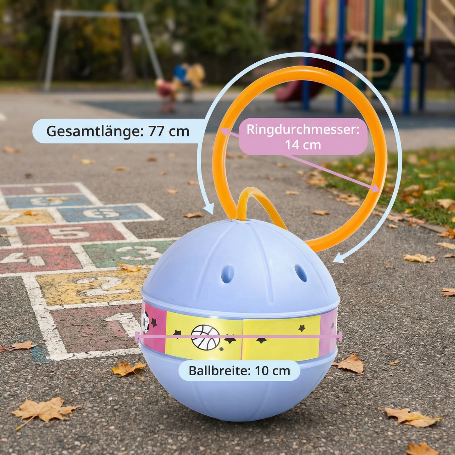 LED Knöchel Hüpfball – Interaktives Spring-Spielzeug für Kinder