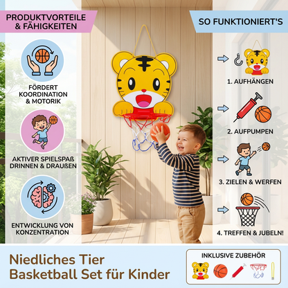 Niedliches Tier Basketball Set für Kinder