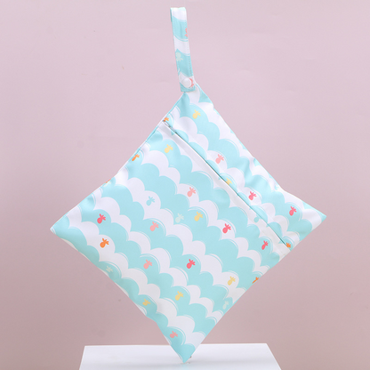 Wasserdichte Windeltasche mit Reißverschluss – Wetbag für Kinderwagen