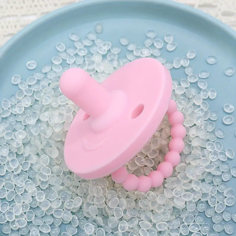 Silikon Schnuller für Babys – BPA-frei, Weiches Beißspielzeug mit Griff