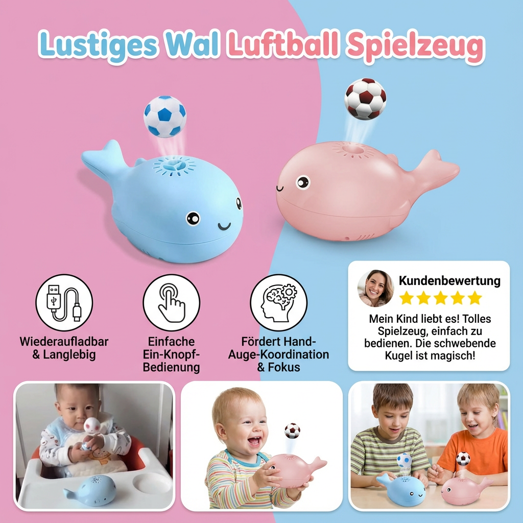 Lustiges Wal Luftball Spielzeug