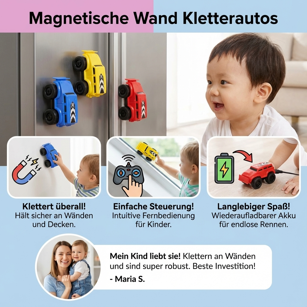 Magnetische Wand Kletterautos