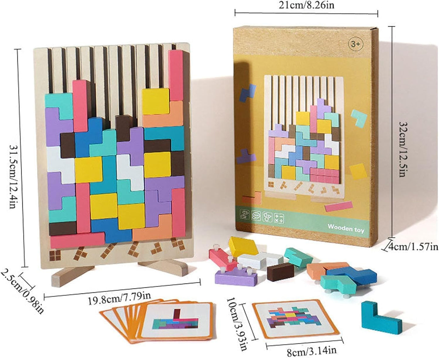 Montessori Holz Baustein und Formen Spiel