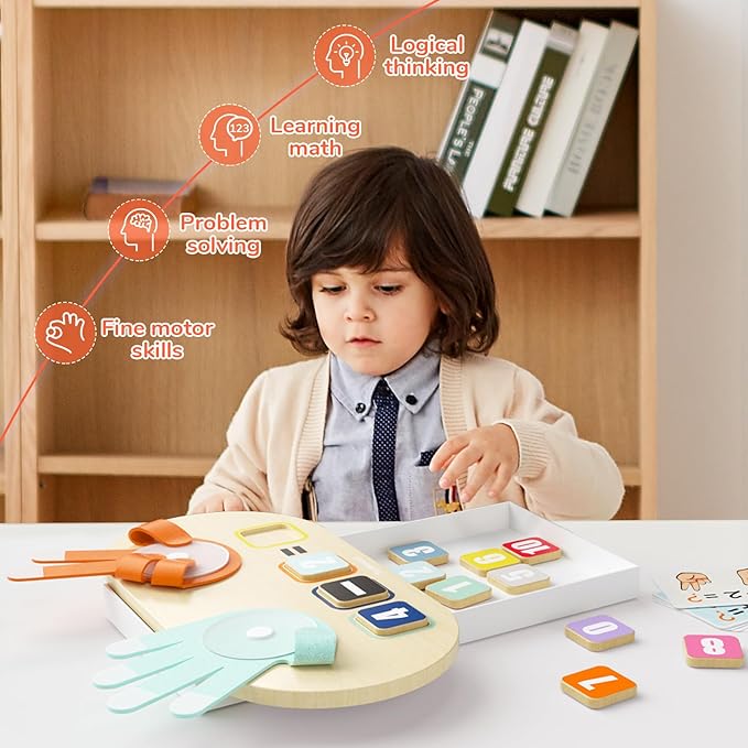 Finger voller Weisheit – Mathespiel für Kinder mit Zahlen und Rechenkarten